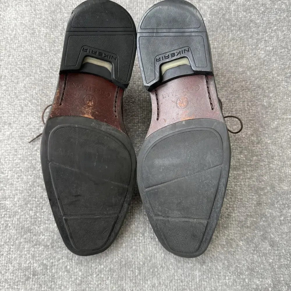 Cole Haan Shoes Mens Size 9.5 Brown Oxford Dress Air Apron Toe Leather